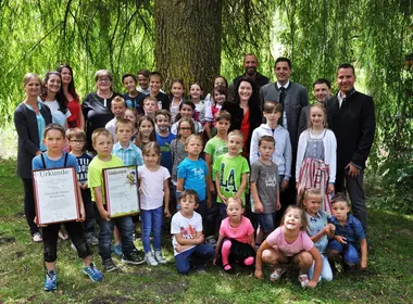 Gemeindefest - Prädikatisierung "NATURPARKschule und Kindergarten"